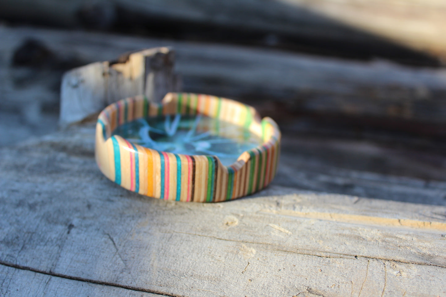 Skateboard graphic ashtray