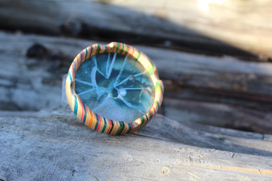 Skateboard graphic ashtray