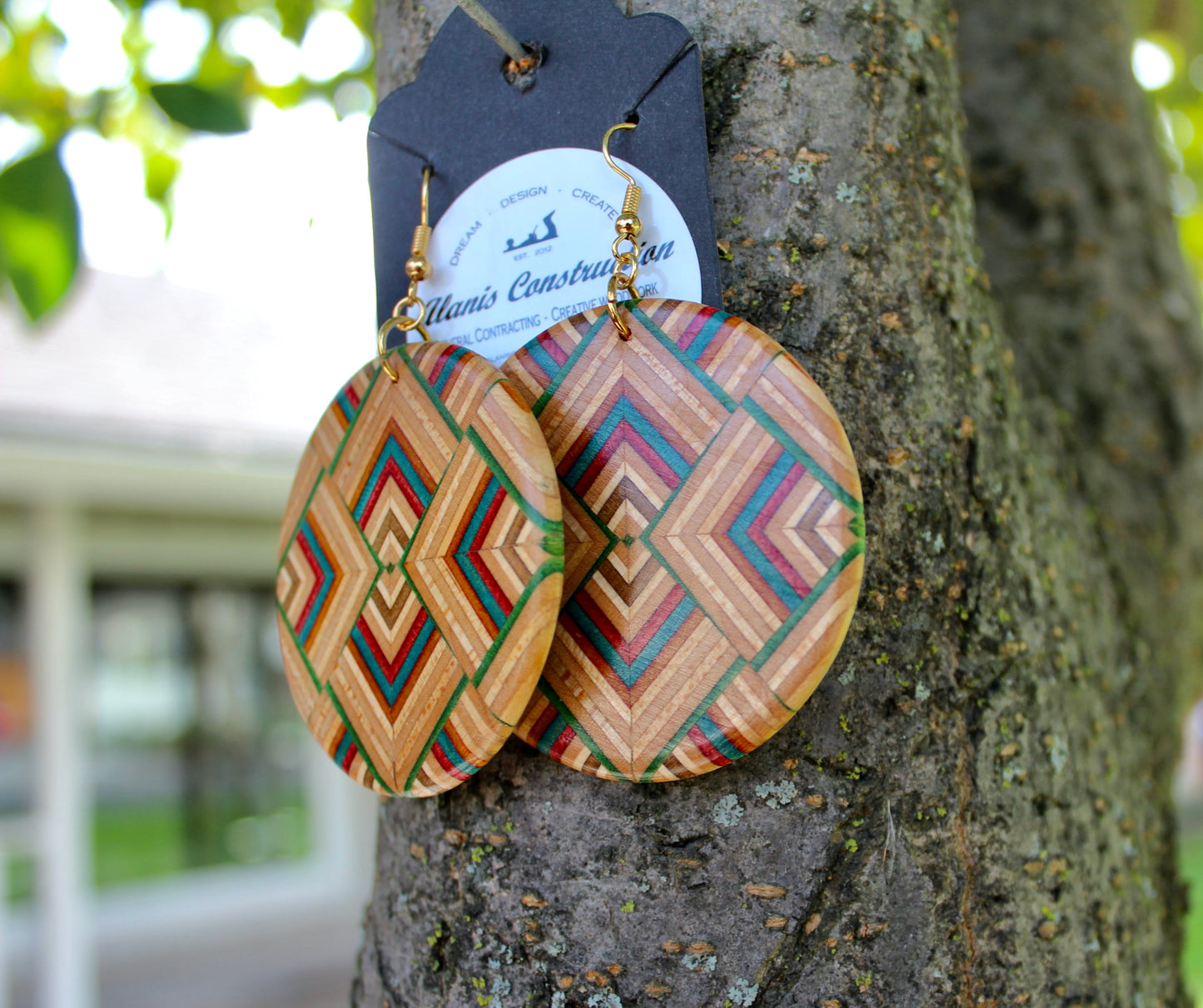 Skateboard drop earrings