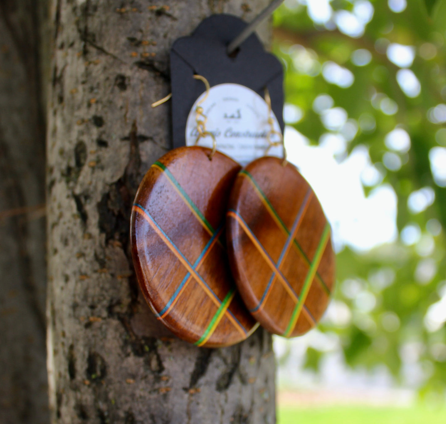 Skateboard drop earrings