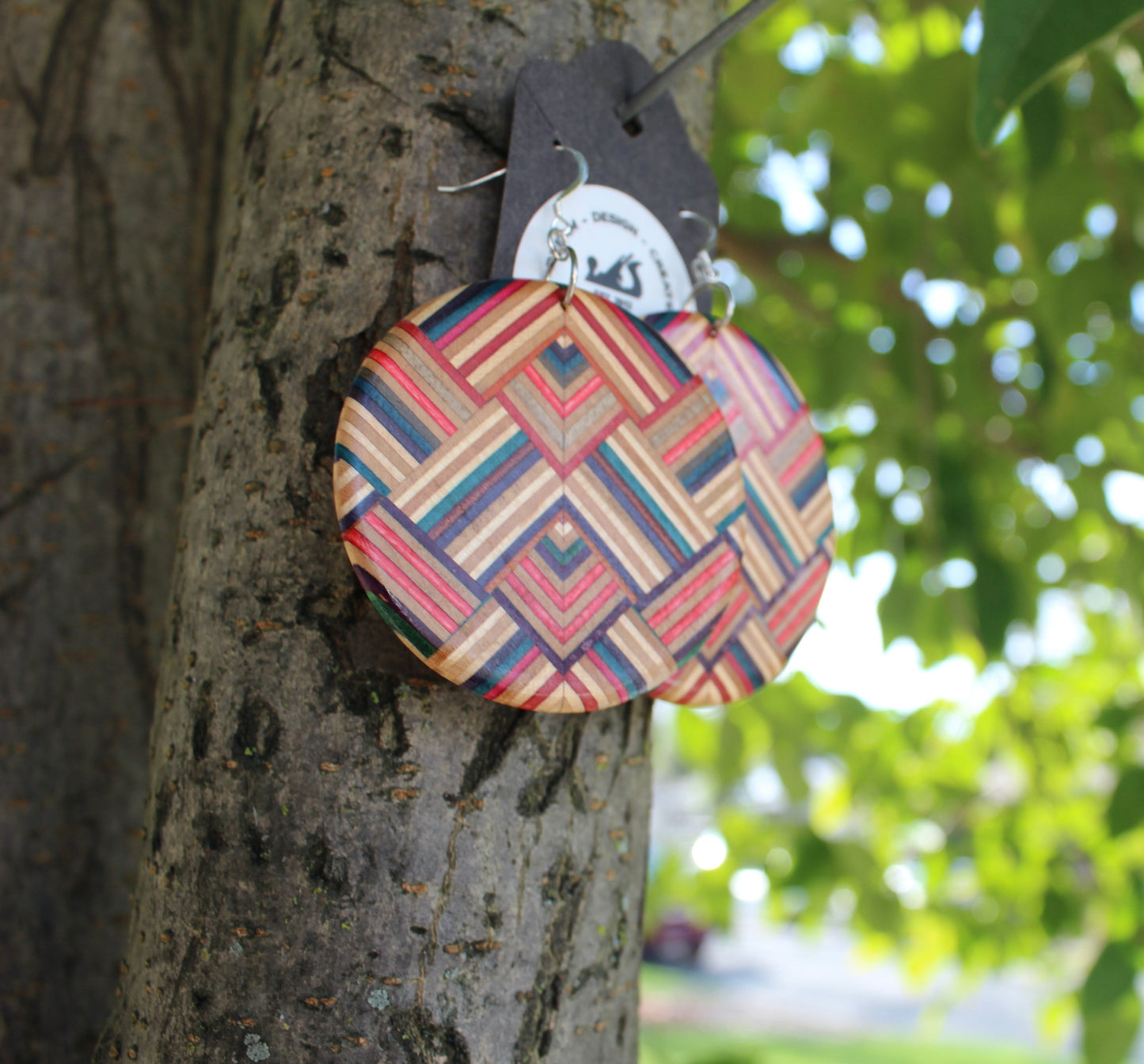 Skateboard drop earrings