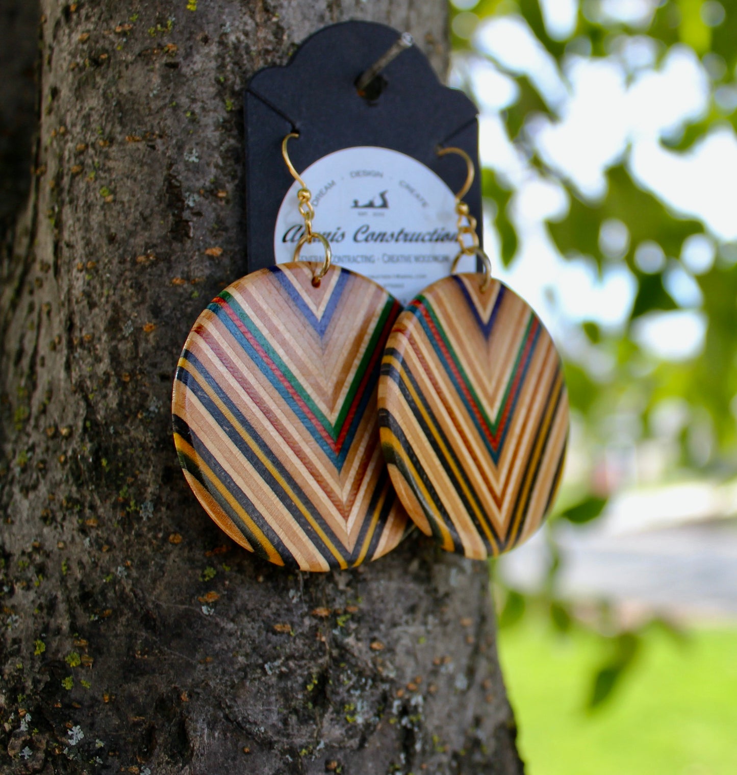 Skateboard drop earrings