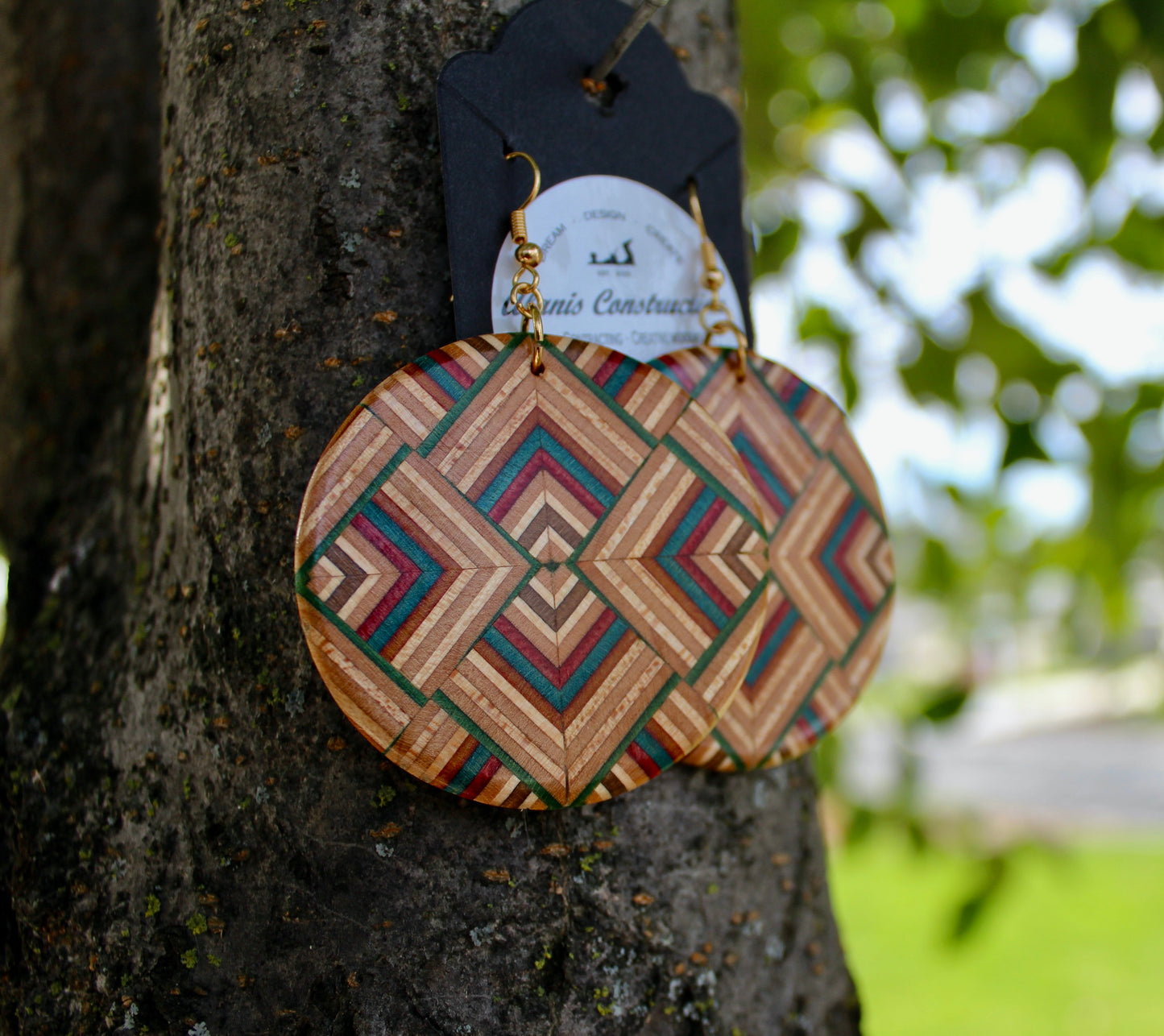 Skateboard drop earrings