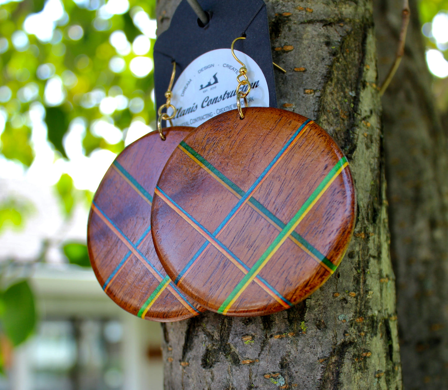 Skateboard drop earrings