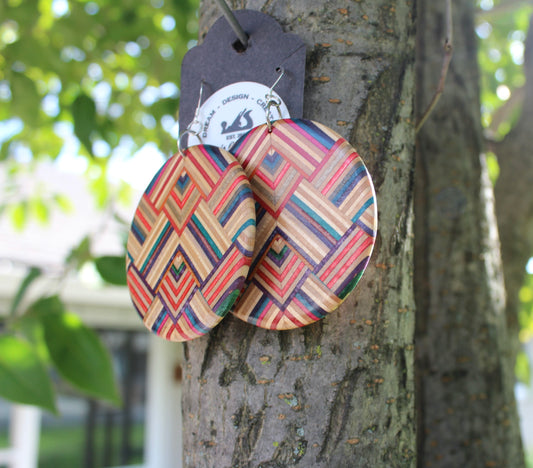 Skateboard drop earrings