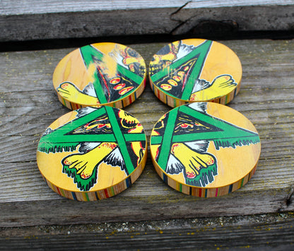 Skateboard Drink Coasters