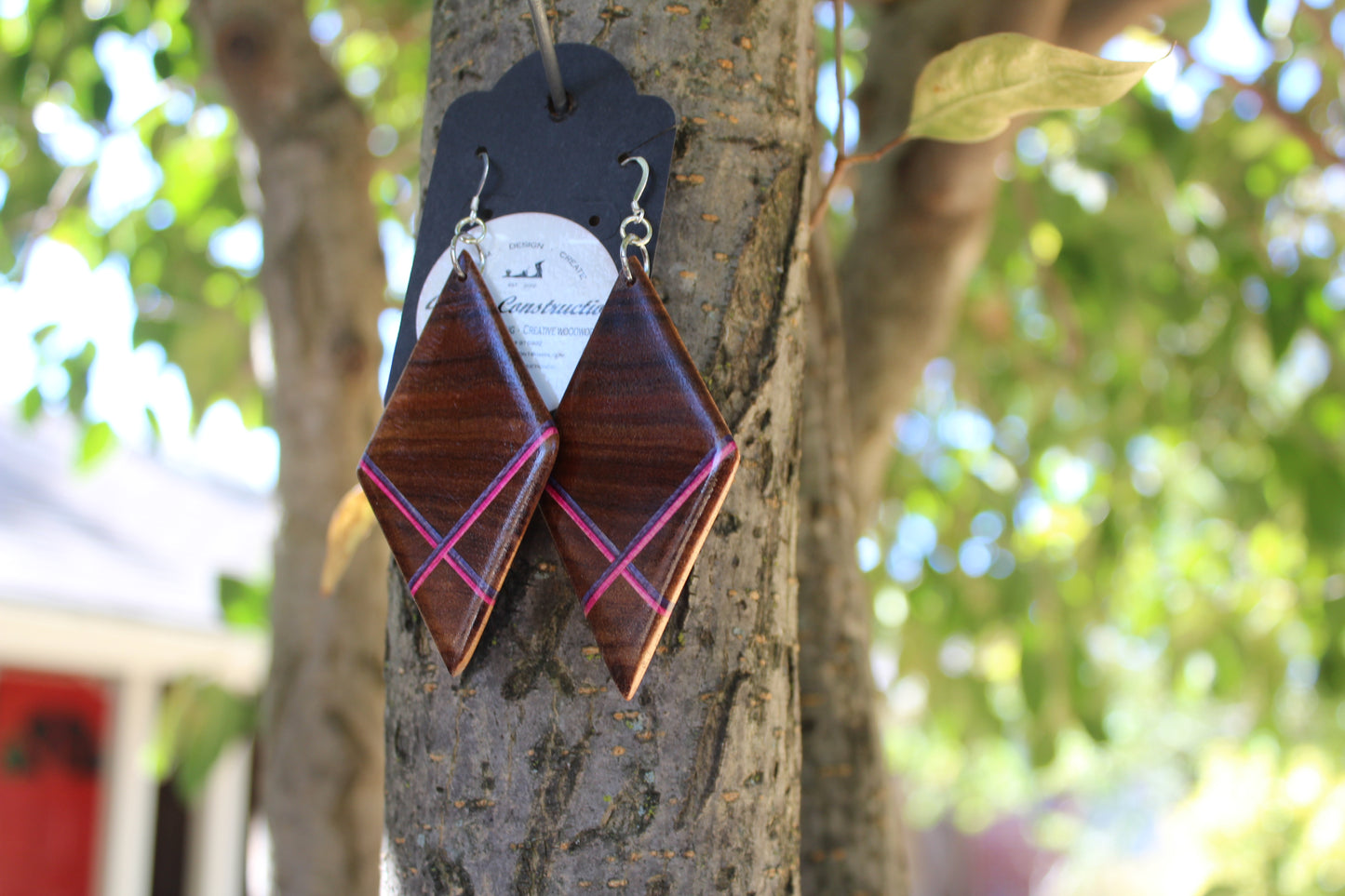 Skateboard drop earrings